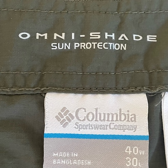 Columbia Men's Cargo Pants OMNI-SHADE SUN PROTECTION size: 40W 30L - Picture 6 of 9
